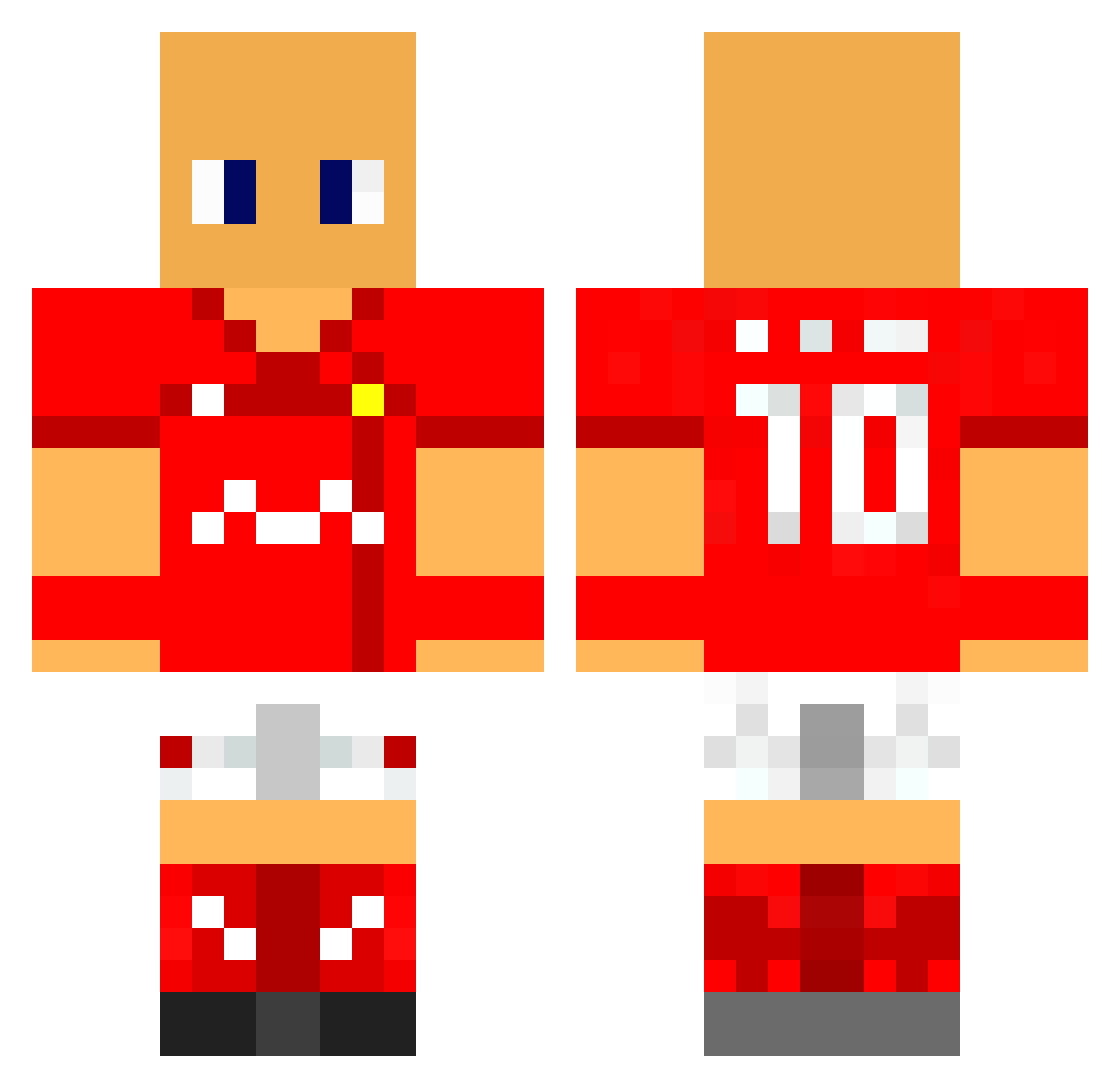 Krugerze Minecraft skin, front and back view