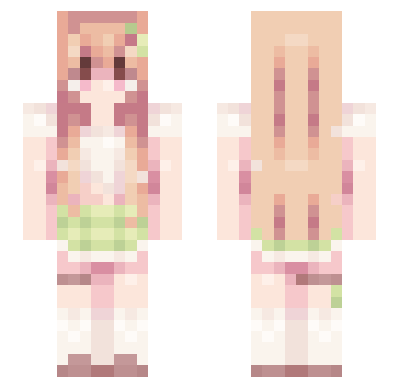 _iibasil_ Minecraft skin, front and back view