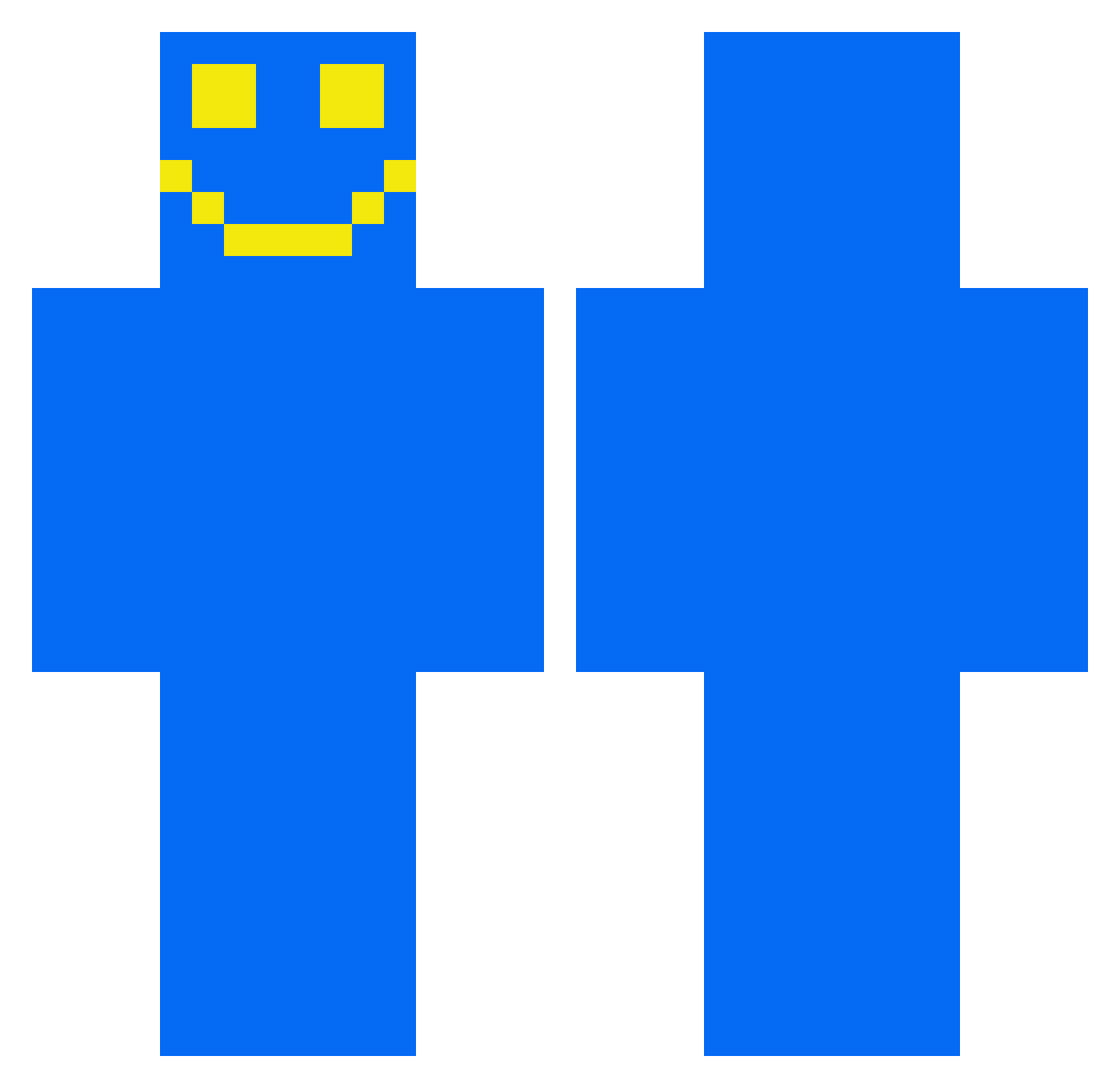 xCheeseSlice Minecraft skin, front and back view