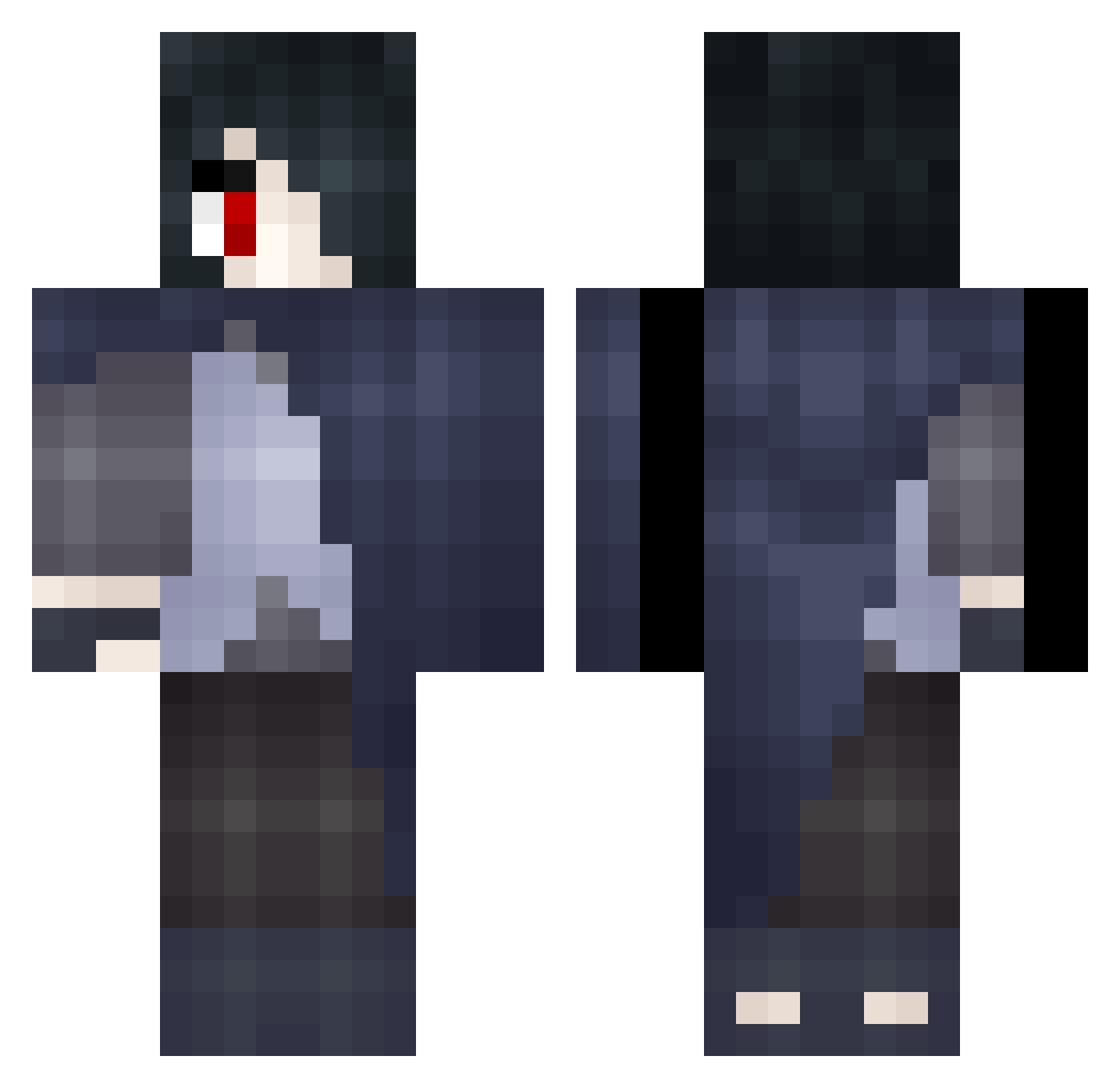 ItssDavid_ Minecraft skin, front and back view