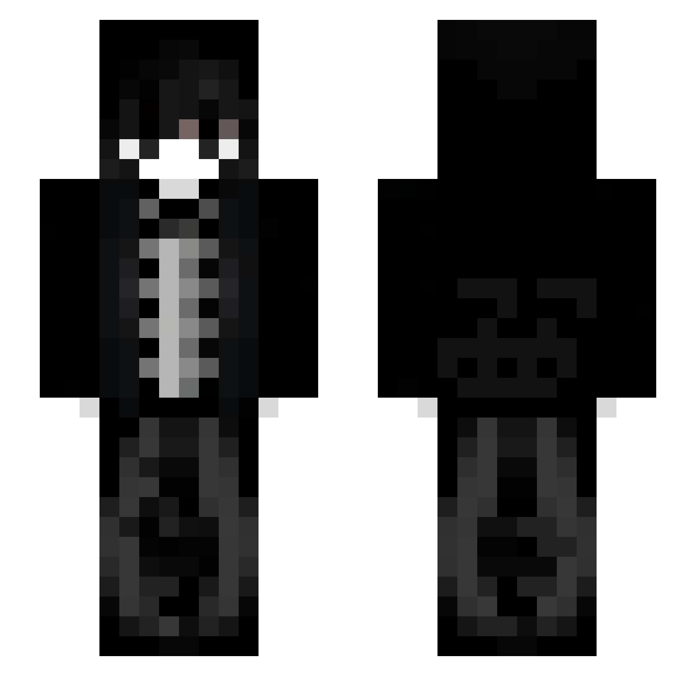 c4daver Minecraft skin, front and back view
