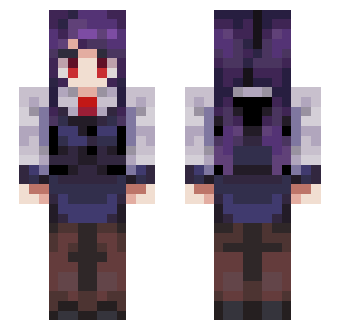 Super_TuanZi Minecraft skin, front and back view