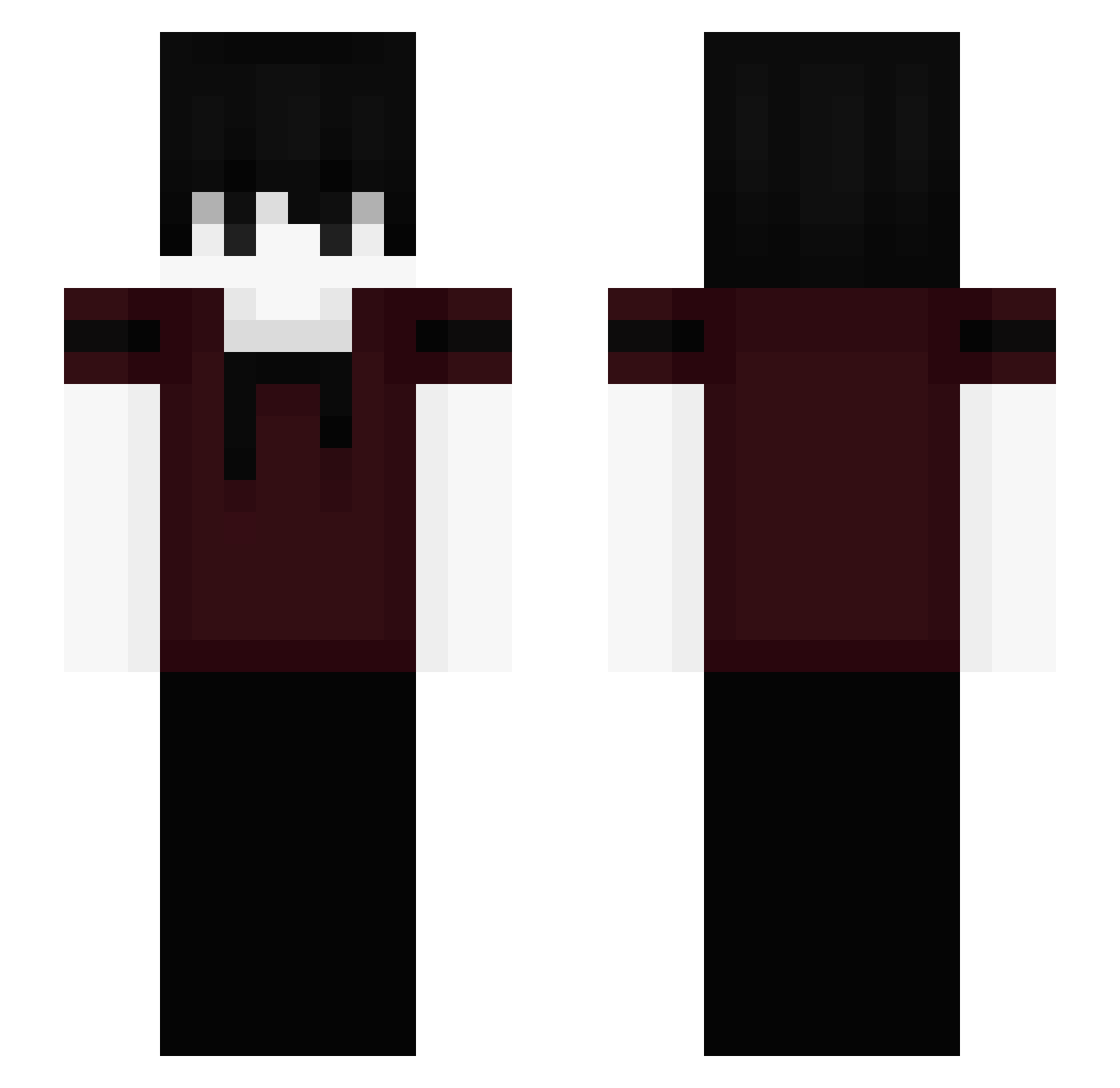 Przemusek Minecraft skin, front and back view