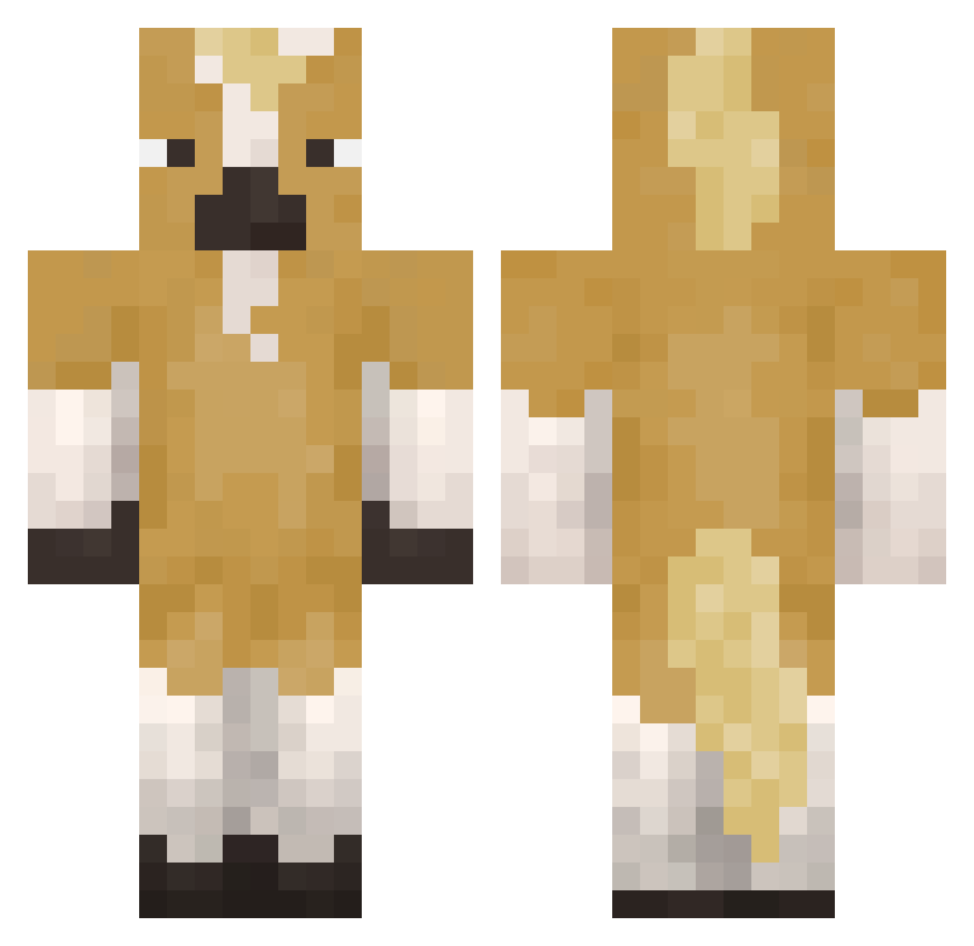 teagan_m Minecraft skin, front and back view
