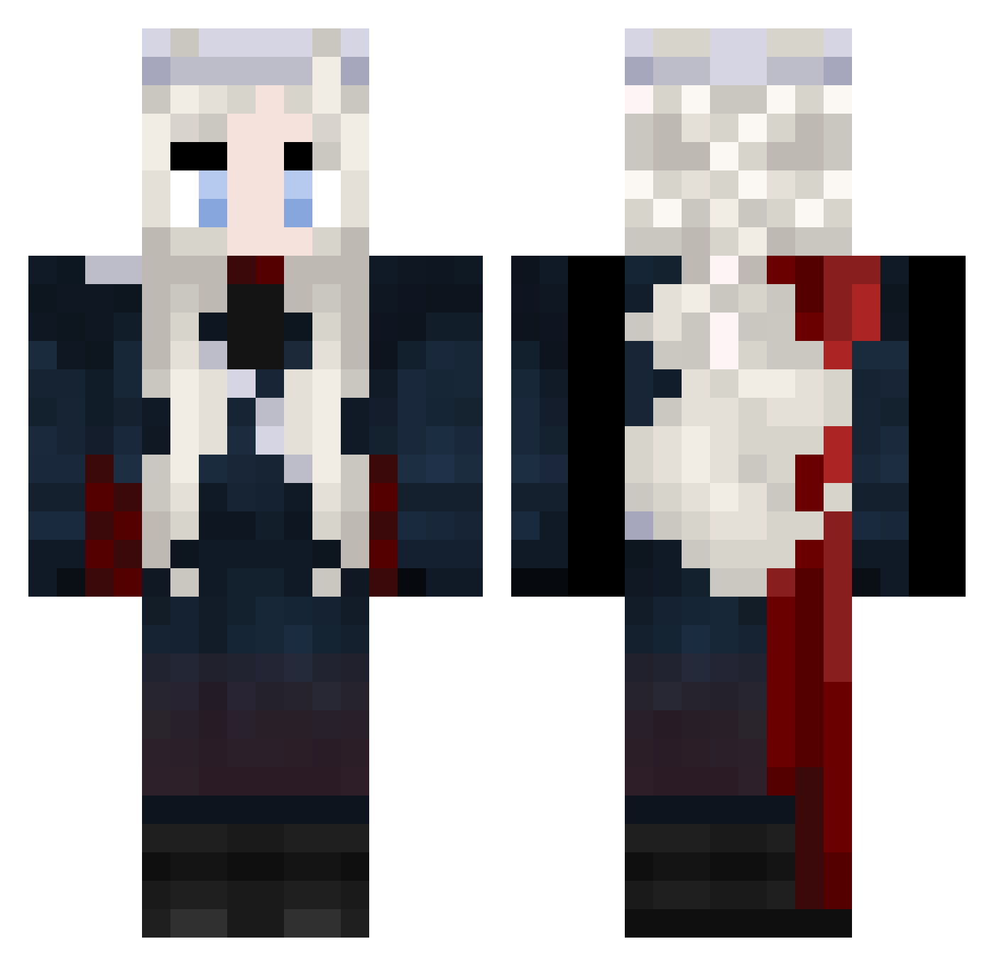 LewayVC Minecraft skin, front and back view