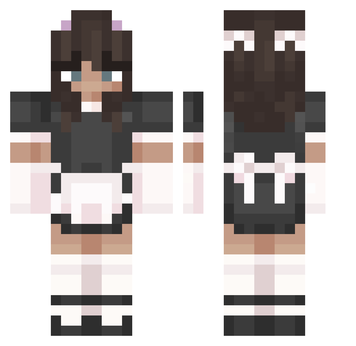grenaidzi Minecraft skin, front and back view