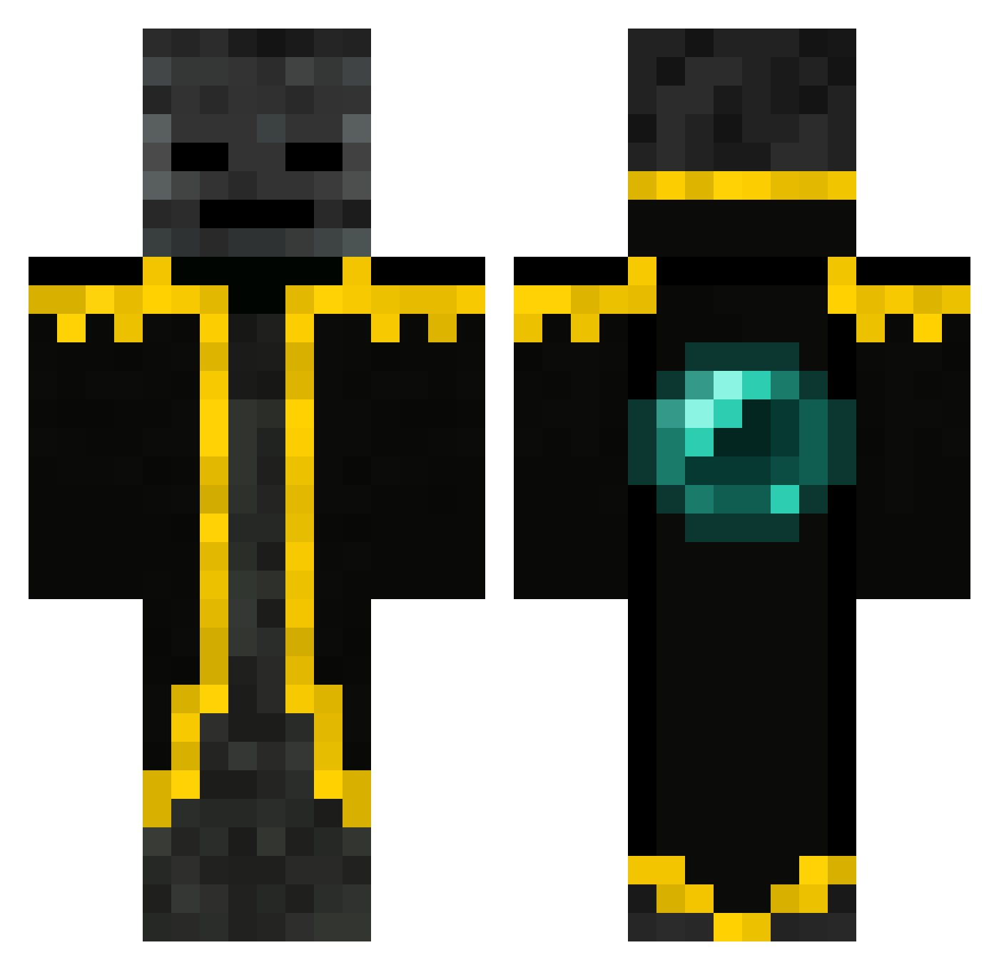 Agsuuu Minecraft skin, front and back view