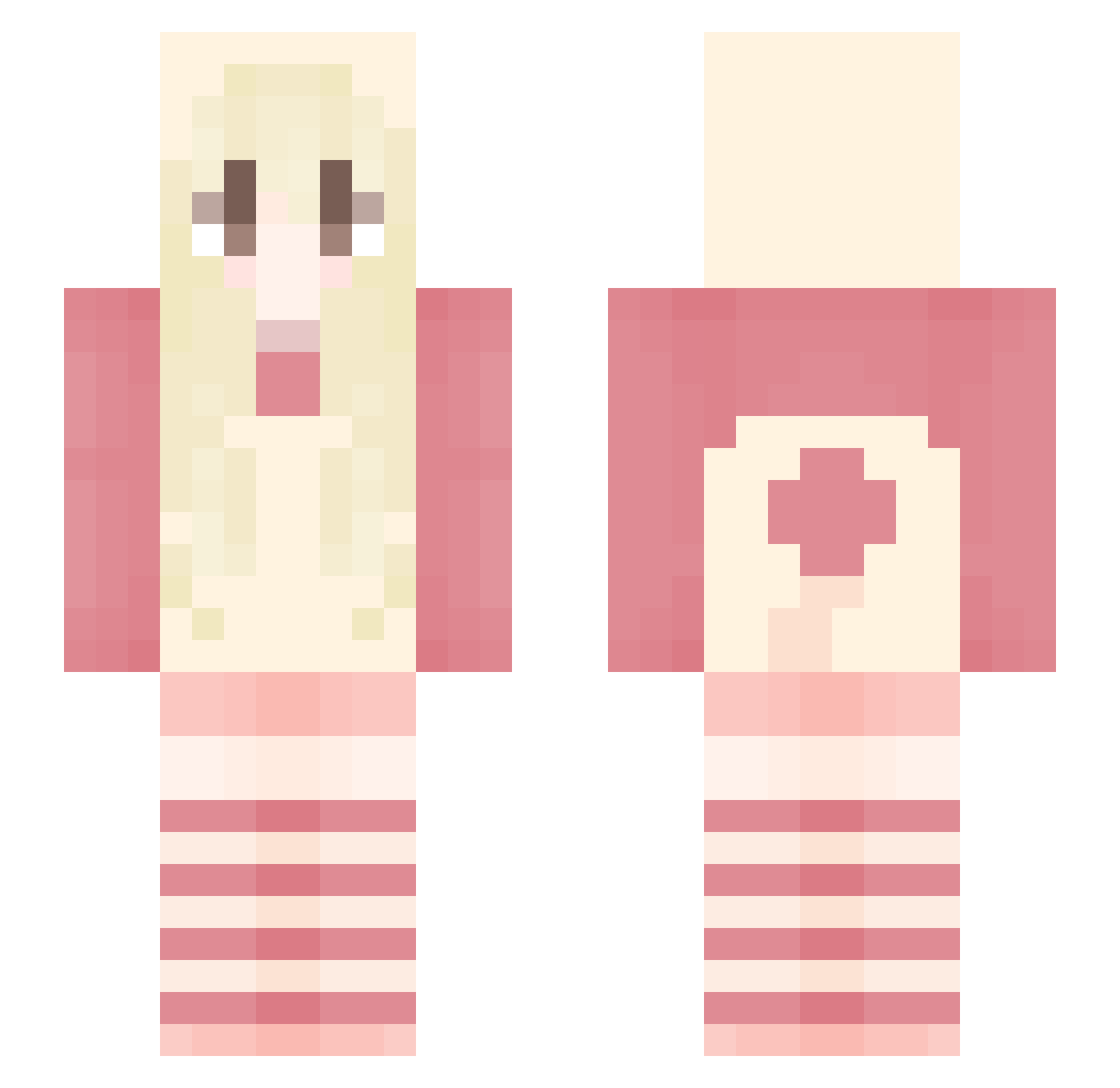 Bear27300 Minecraft skin, front and back view