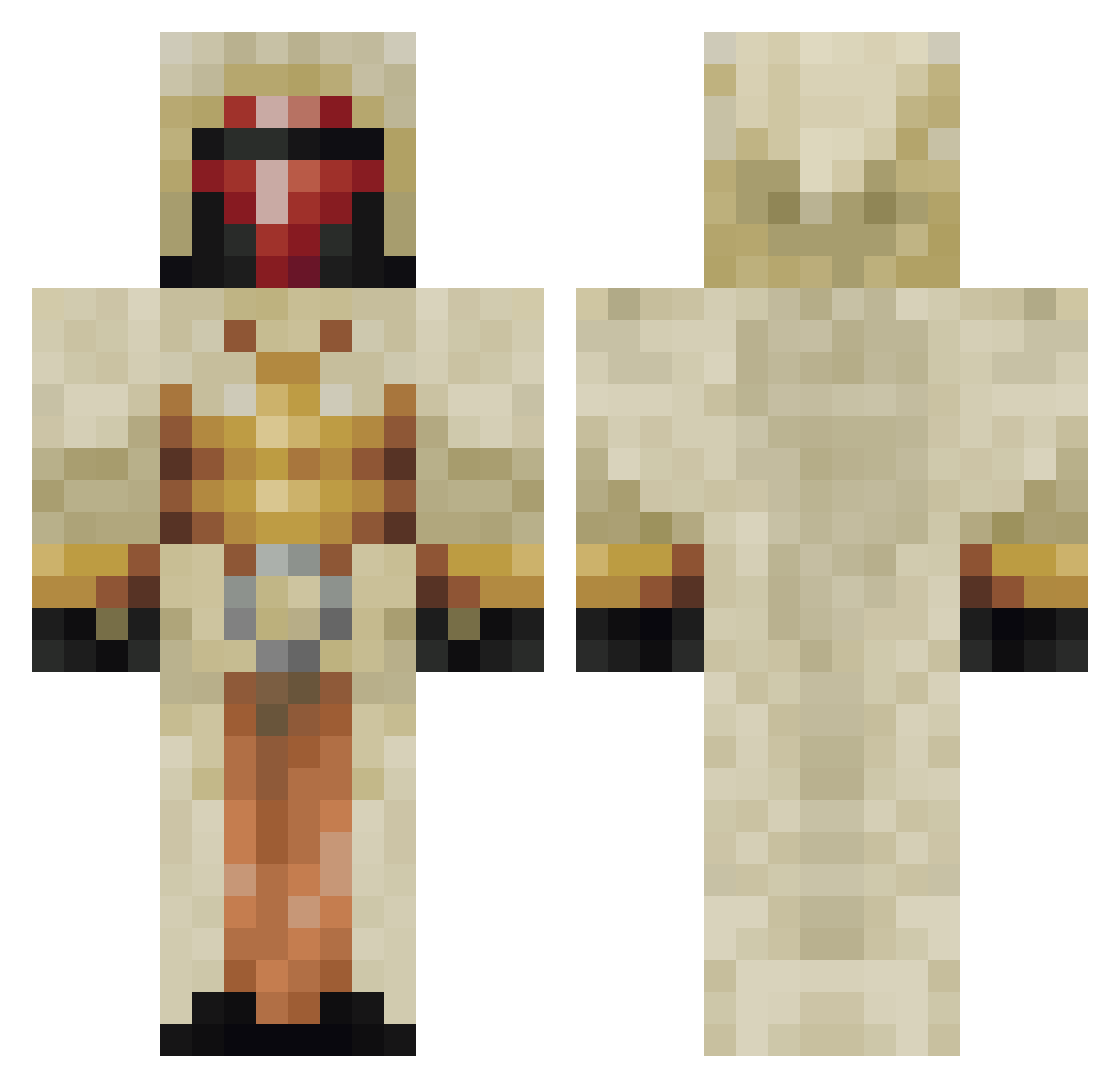 eazy_game123 Minecraft skin, front and back view