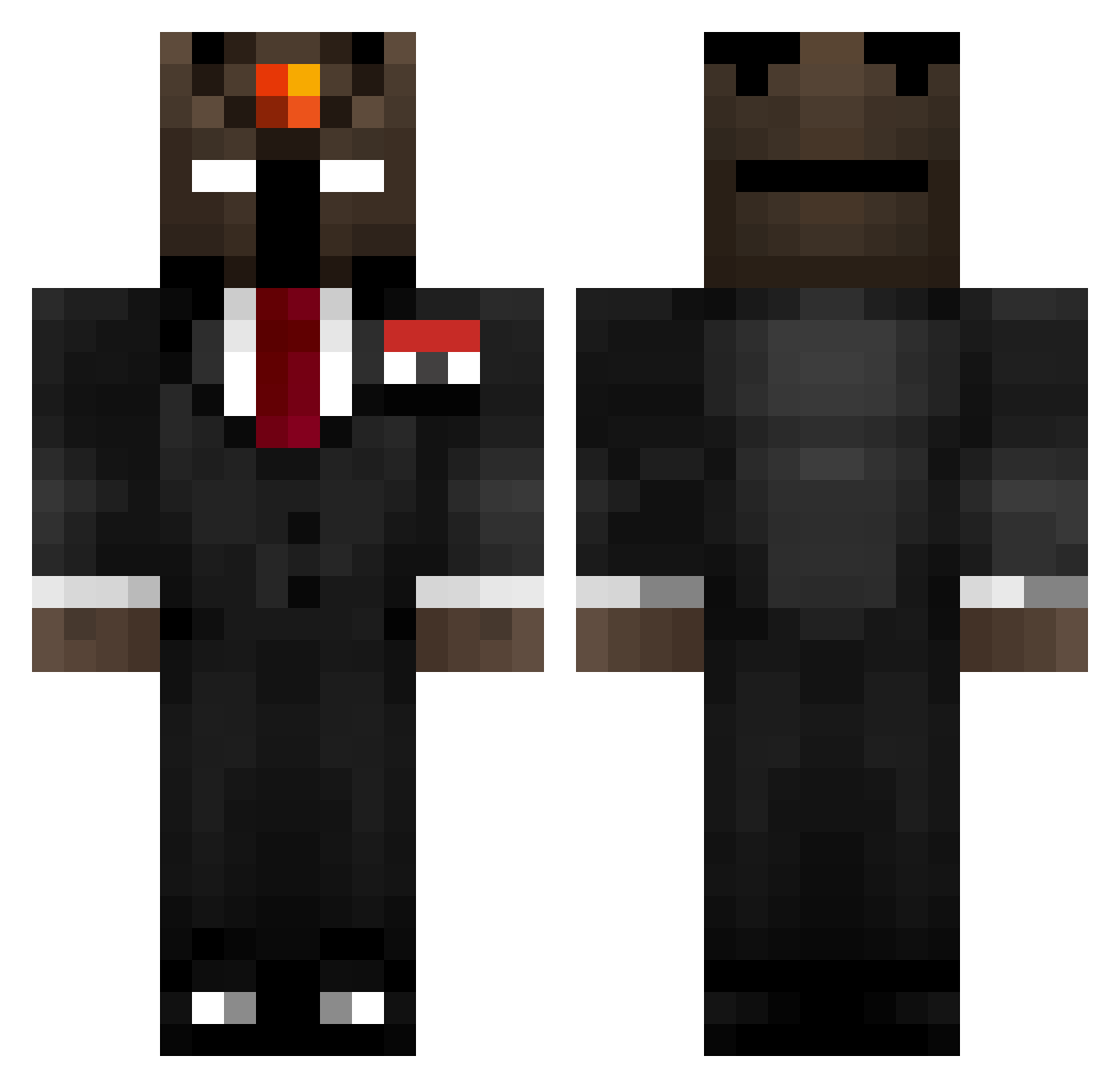 Arrilucea Minecraft skin, front and back view
