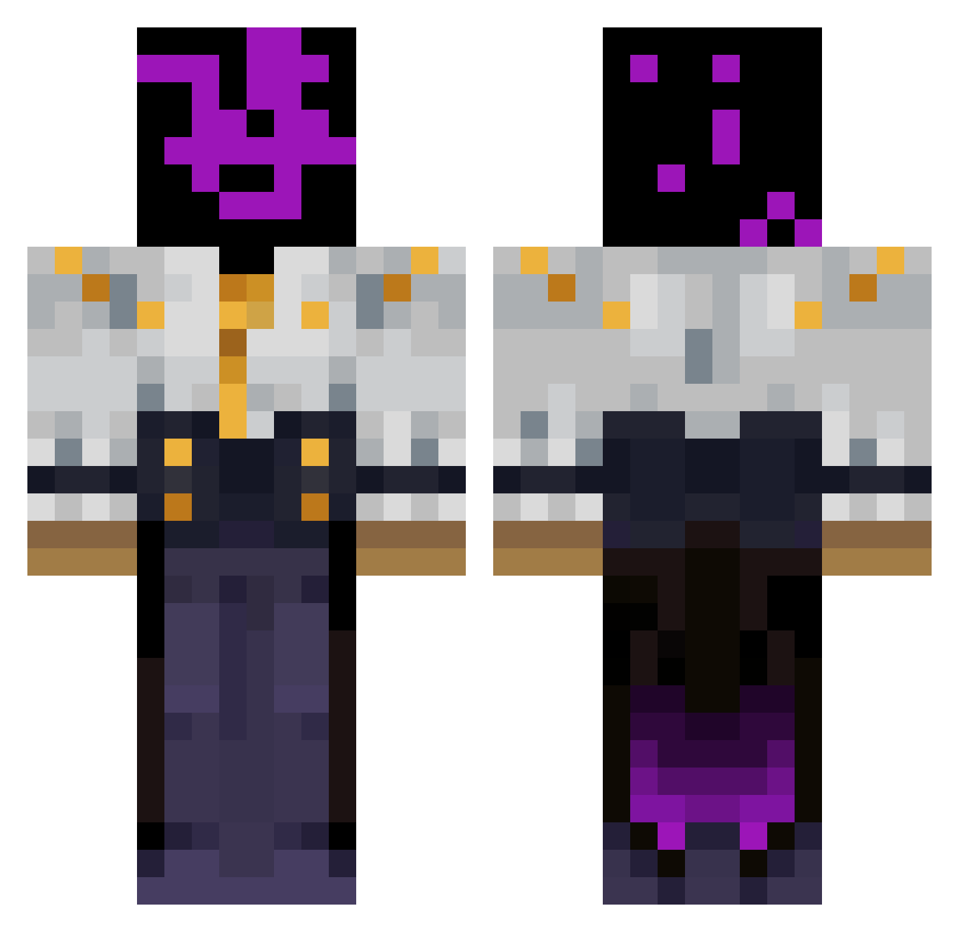 _angel_rose_ Minecraft skin, front and back view