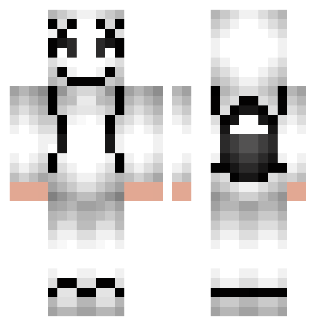 uguisu_yomi Minecraft skin, front and back view