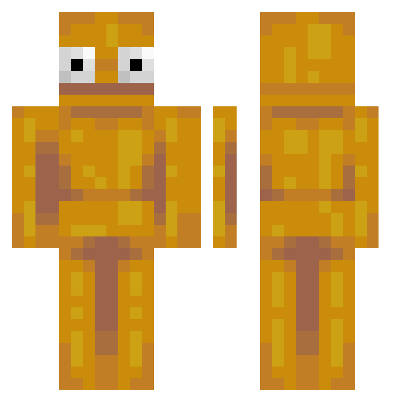 lukson929 Minecraft skin, front and back view