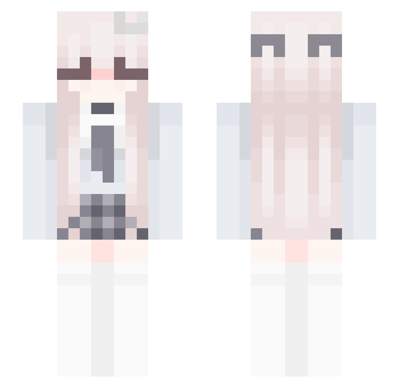 HOOTROM Minecraft skin, front and back view