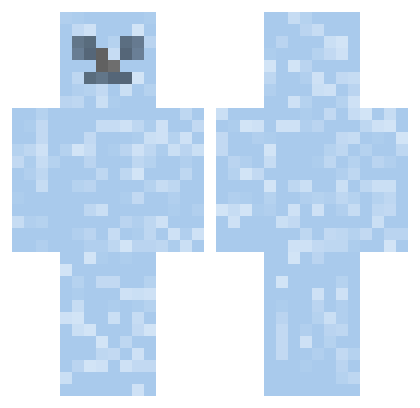 RckMenkrep Minecraft skin, front and back view