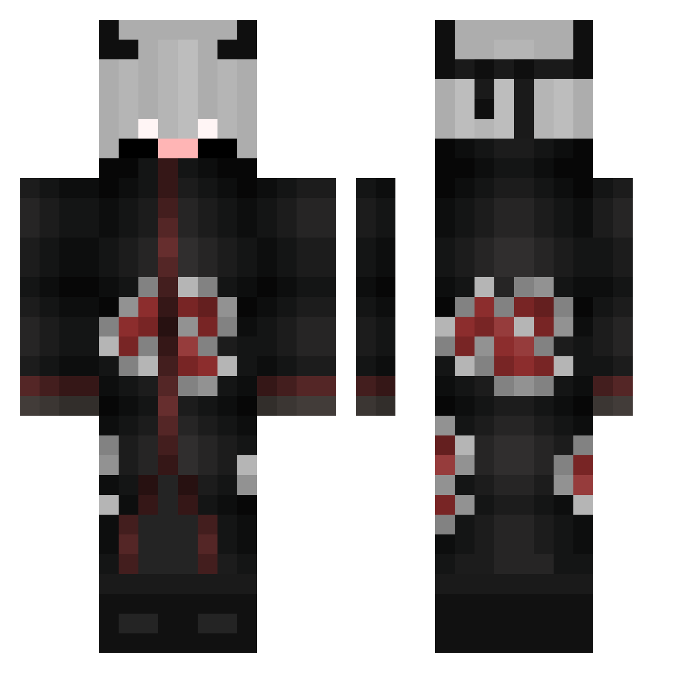 banano2013 Minecraft skin, front and back view