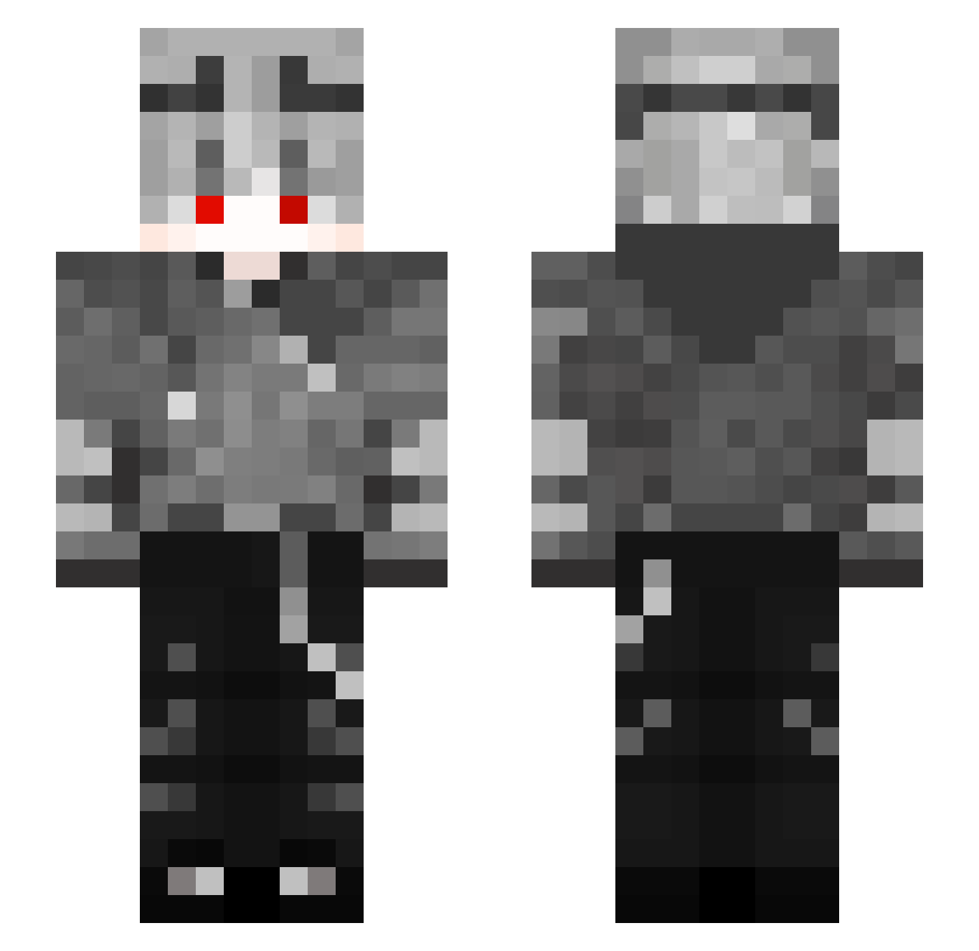 Zoro_xxx Minecraft skin, front and back view