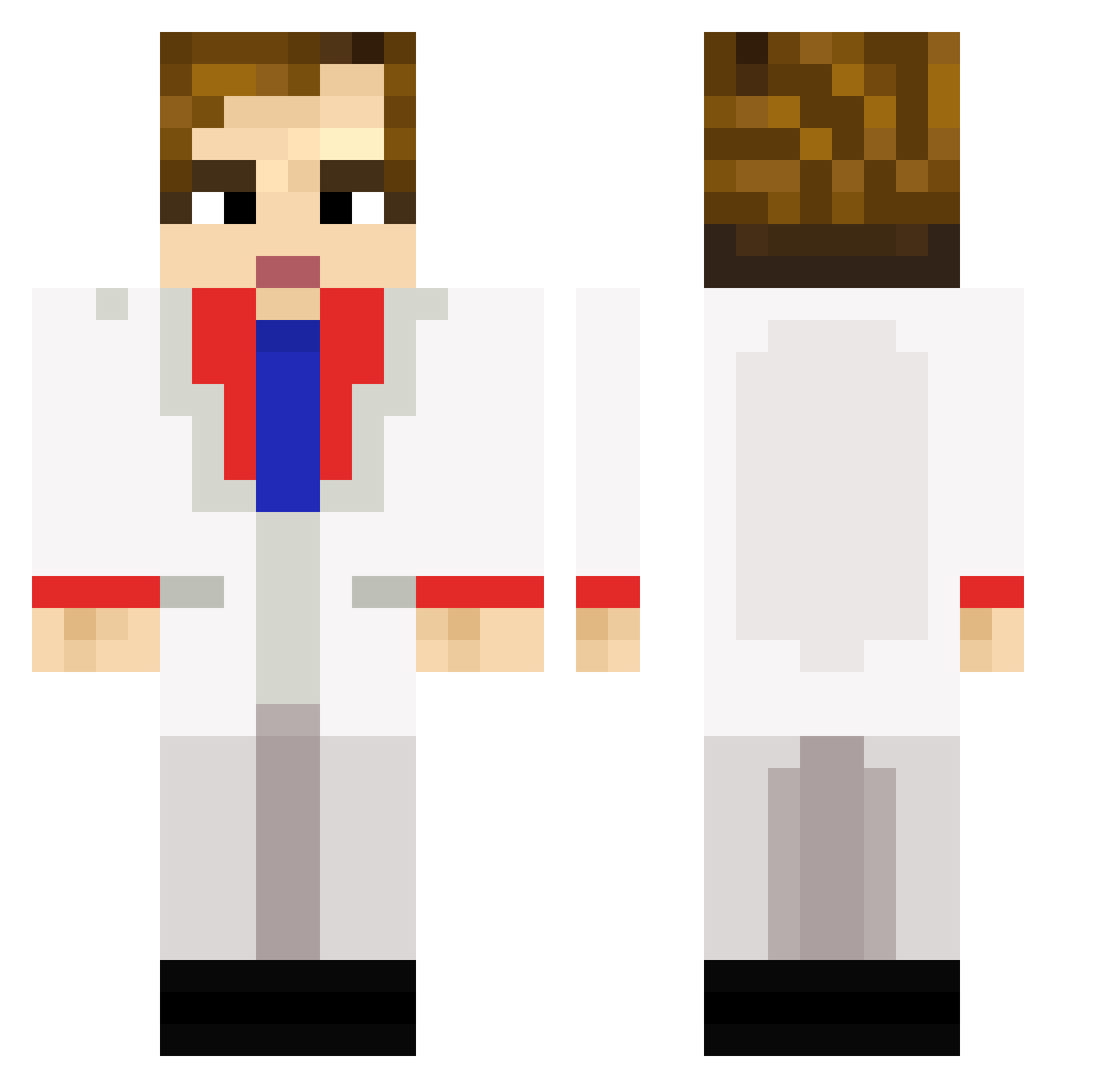 sinfulcatboy Minecraft skin, front and back view