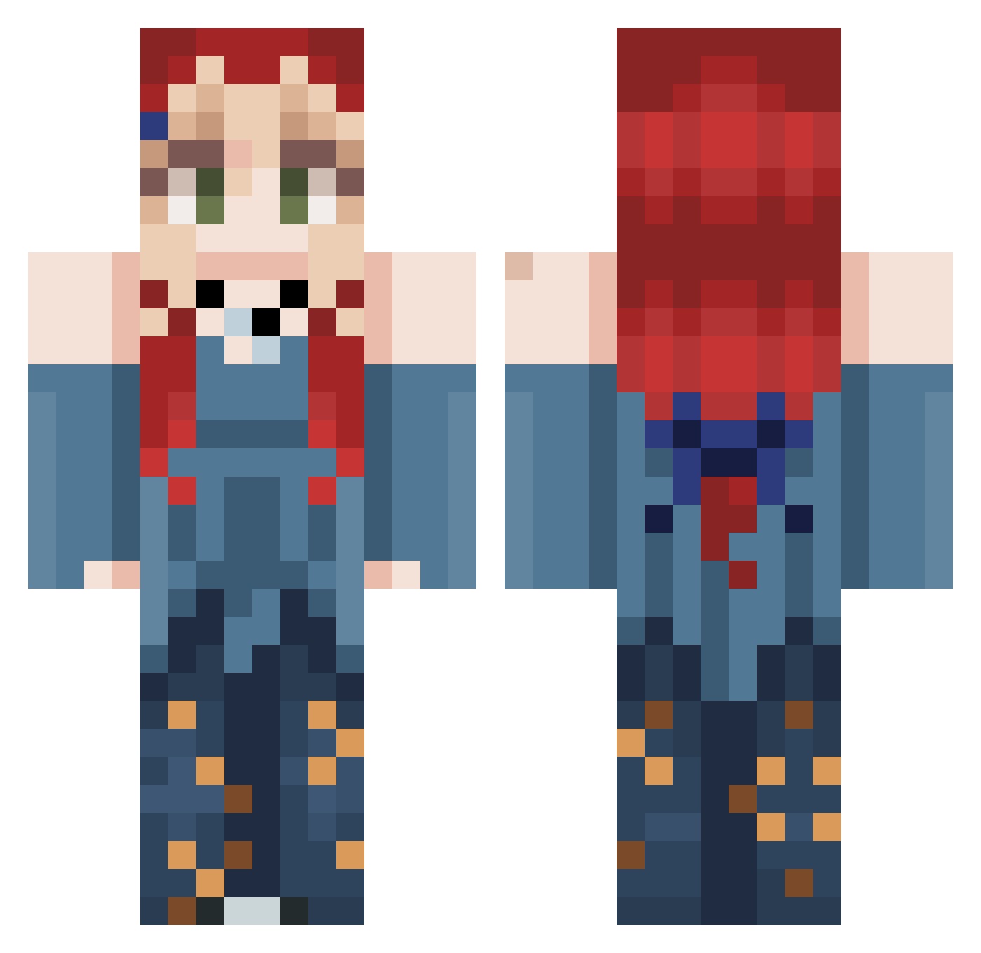 Sugar_PlumLover Minecraft skin, front and back view