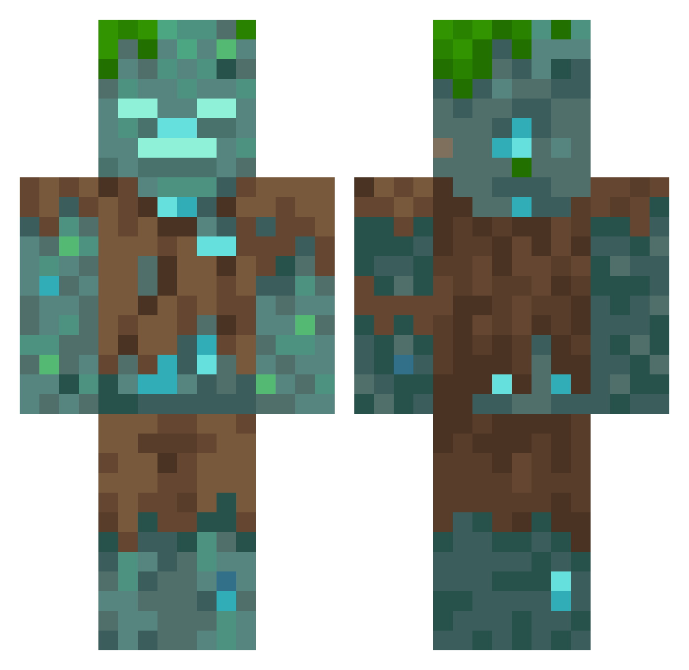 LegalNukeThe2st Minecraft skin, front and back view