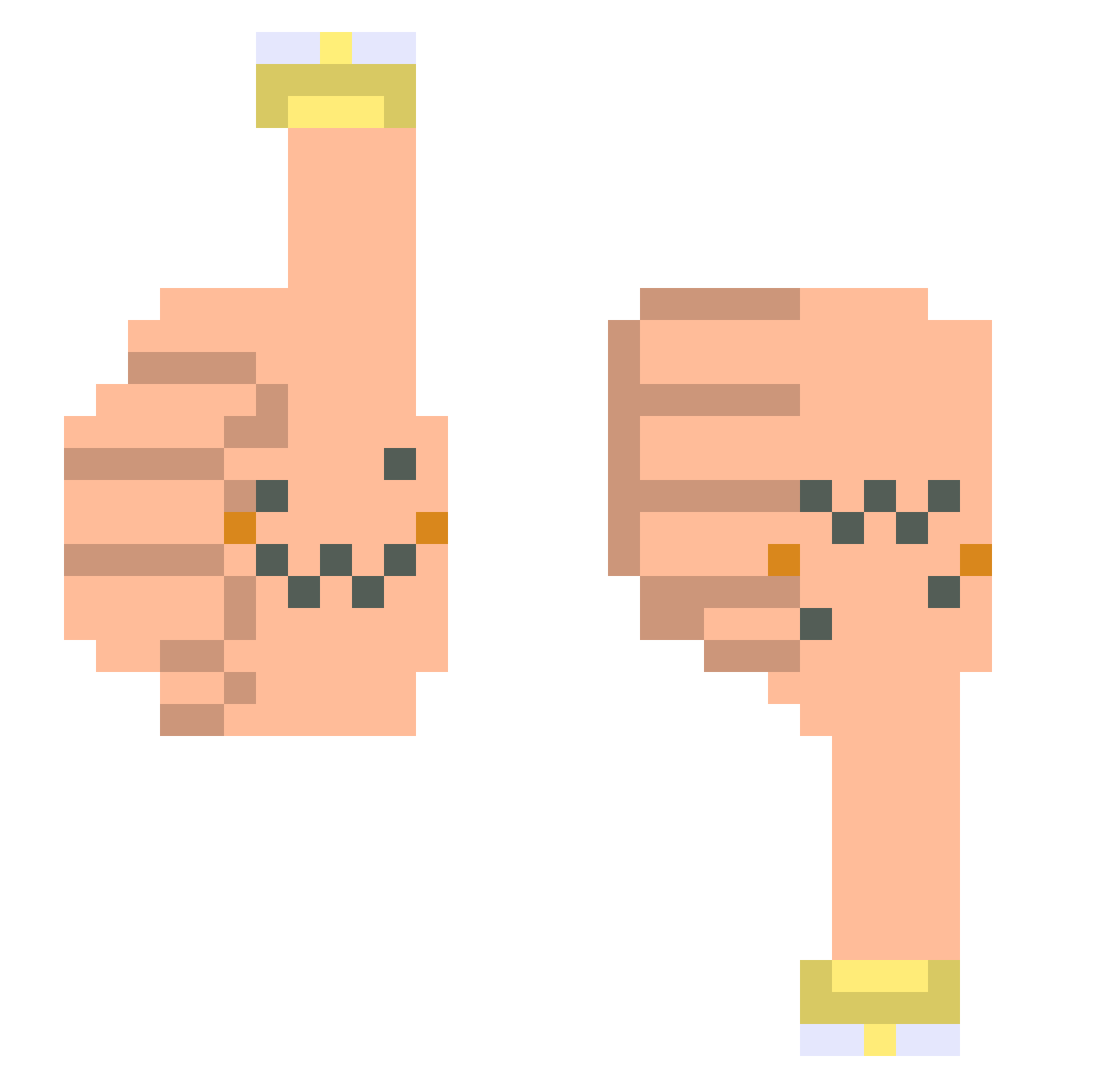 NewFung Minecraft skin, front and back view