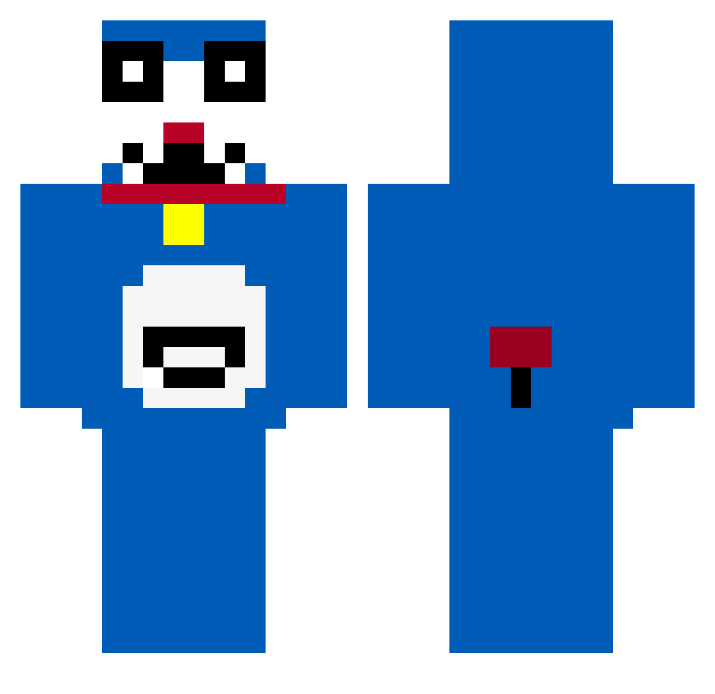 somamy Minecraft skin, front and back view