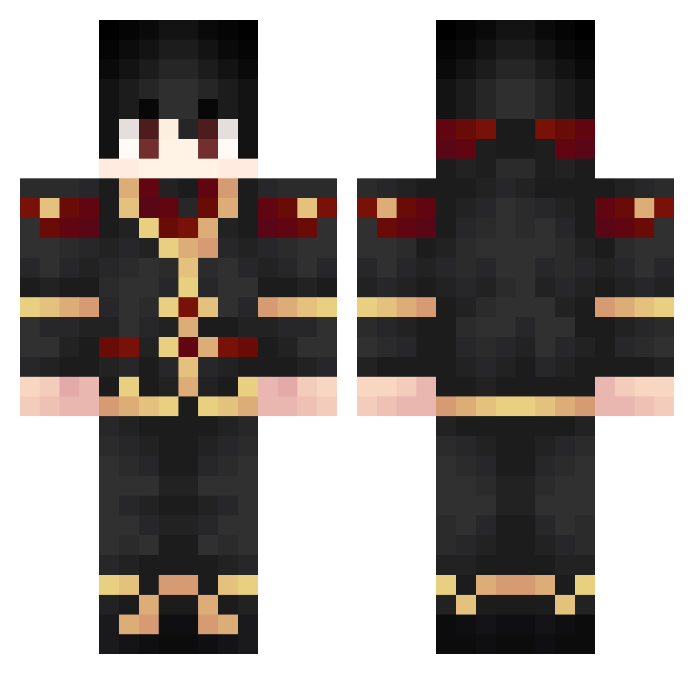 seojoung Minecraft skin, front and back view