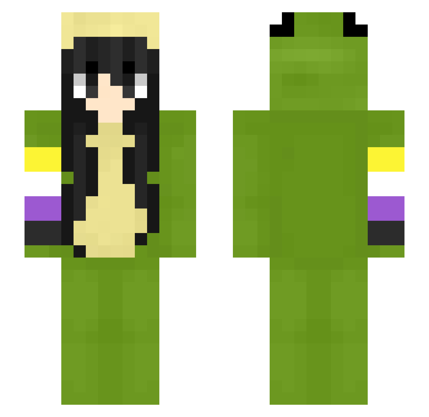 Arch_Usr081569 Minecraft skin, front and back view