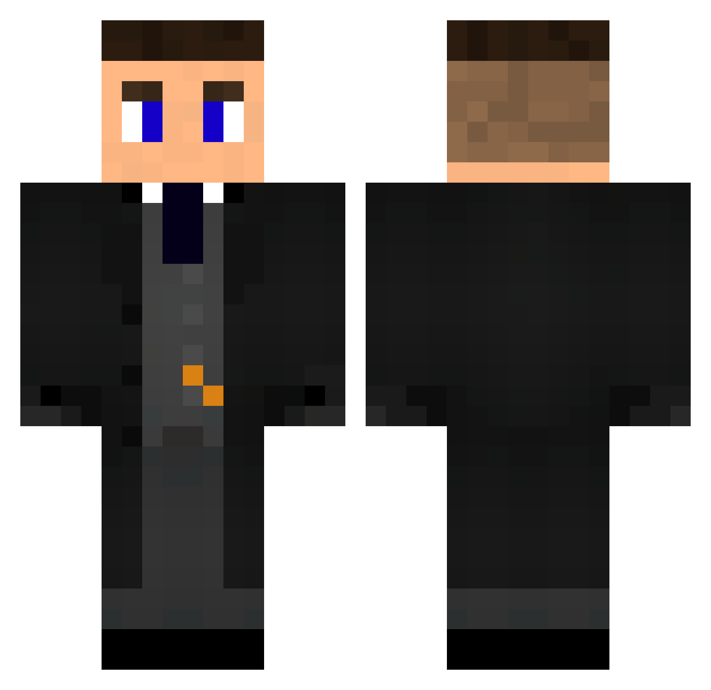 KEKEITO Minecraft skin, front and back view