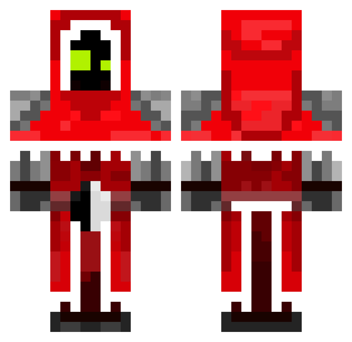 TheRaindeer Minecraft skin, front and back view