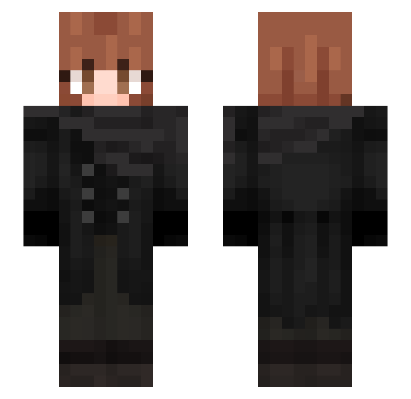 Odeyssa Minecraft skin, front and back view
