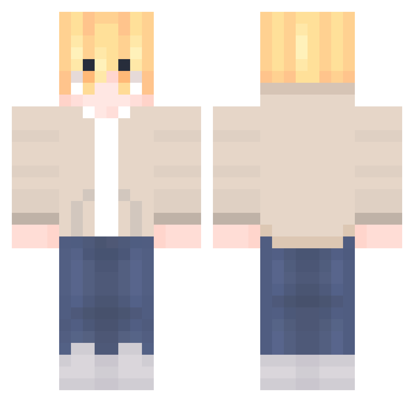 jun080412 Minecraft skin, front and back view