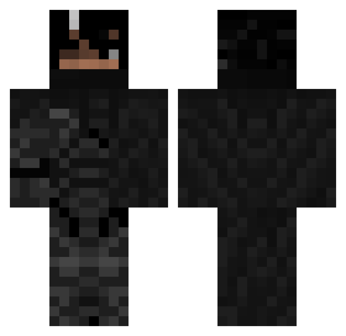 MedinaXVZ Minecraft skin, front and back view