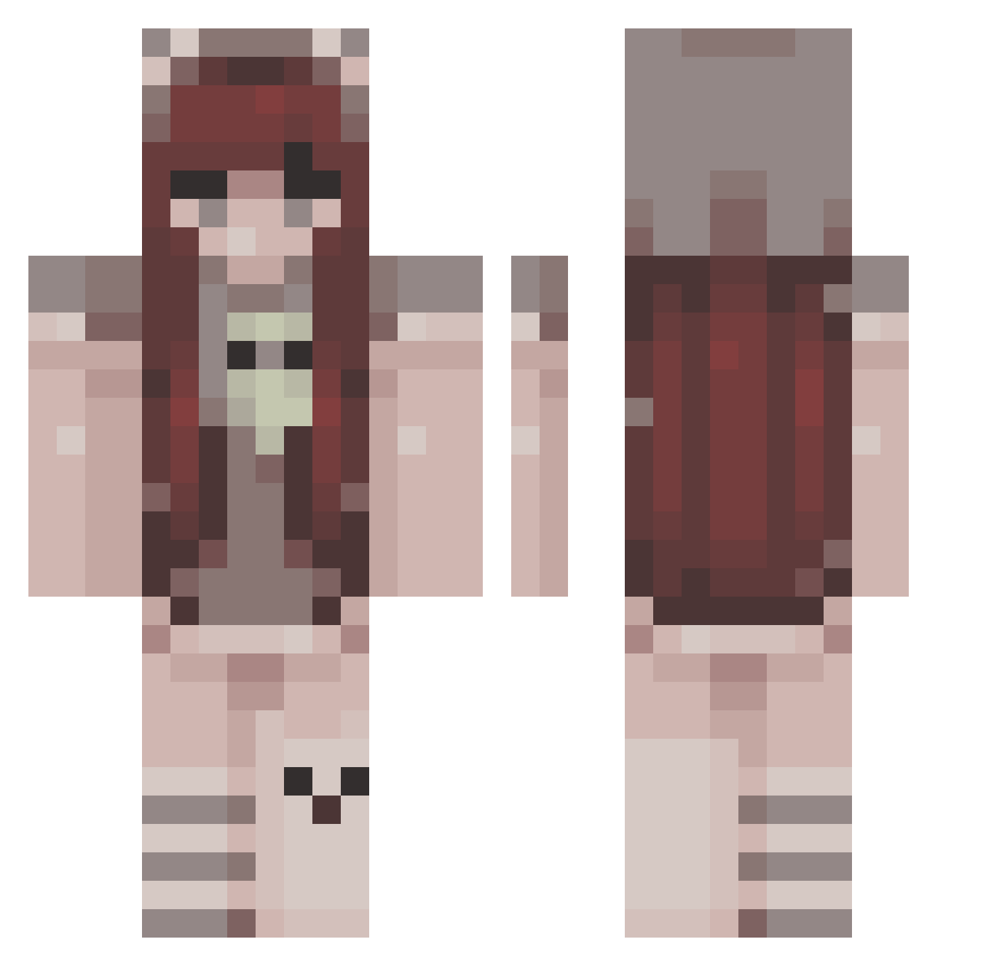 Diegoytsss Minecraft skin, front and back view
