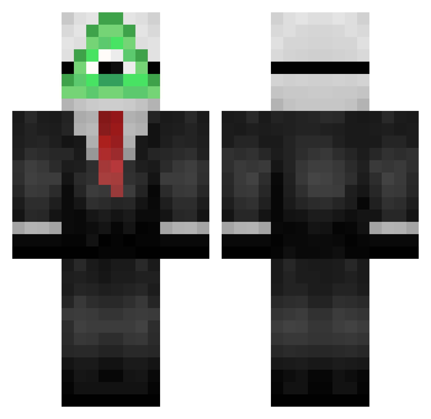 onlySneakin Minecraft skin, front and back view