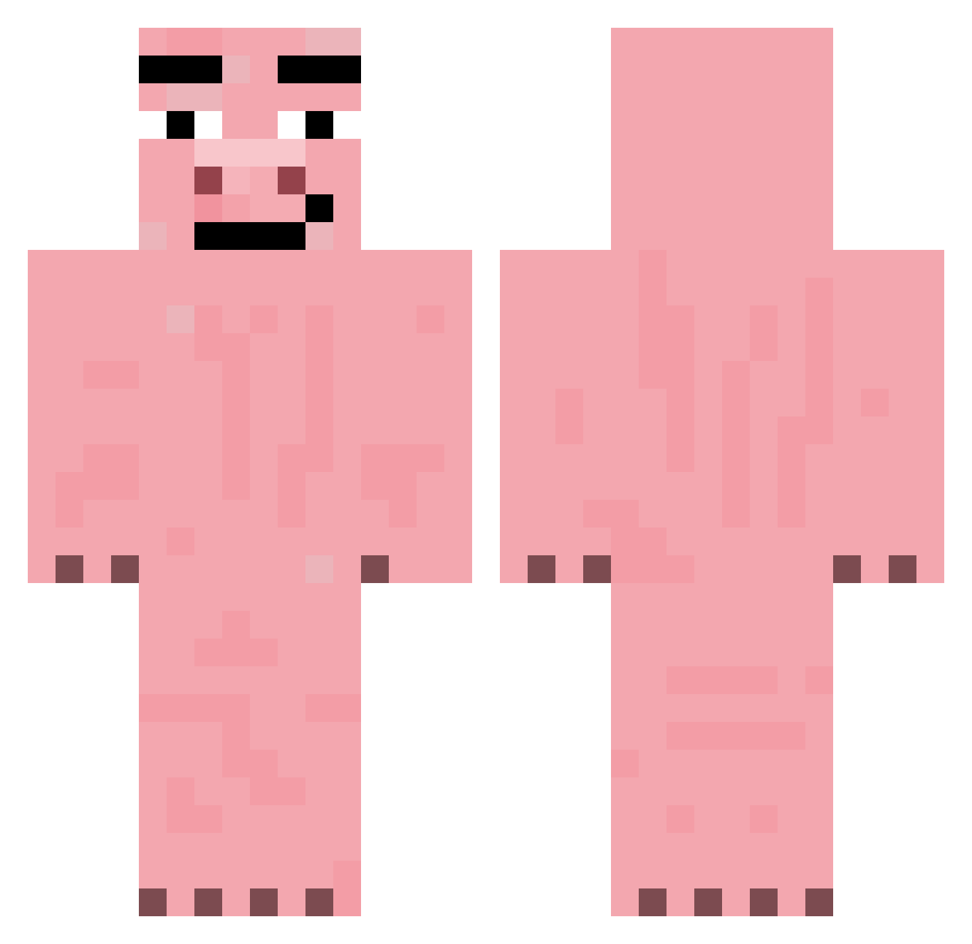 POLY0911 Minecraft skin, front and back view