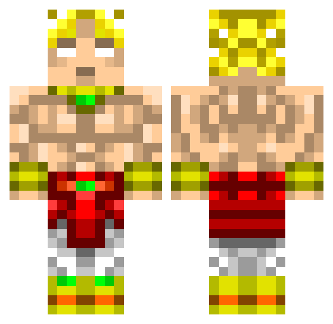 itscharlotted Minecraft skin, front and back view