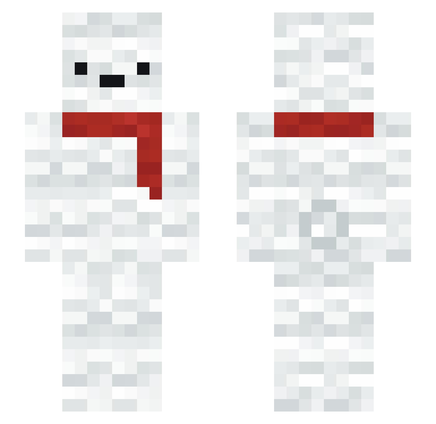 YaoMing2124 Minecraft skin, front and back view