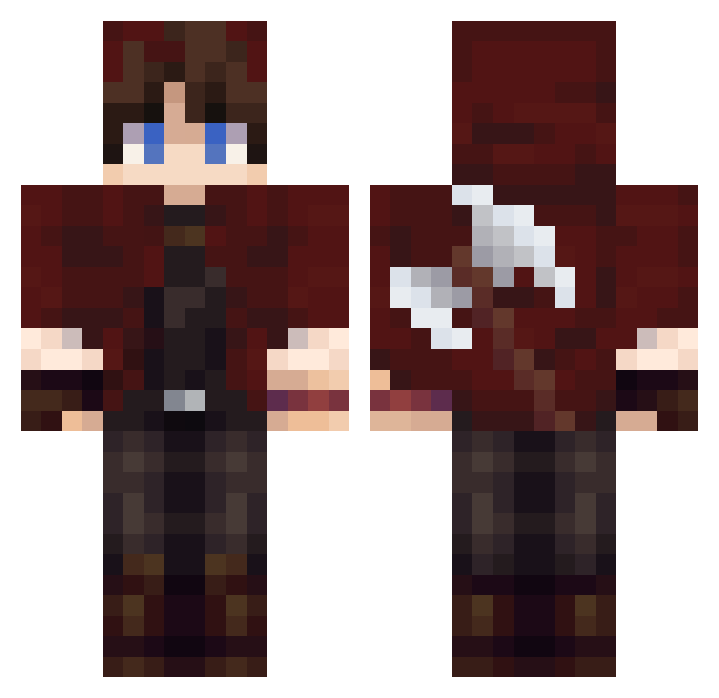 JoshisUnknown Minecraft skin, front and back view