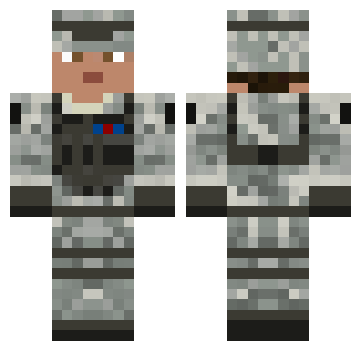 LinkIer Minecraft skin, front and back view