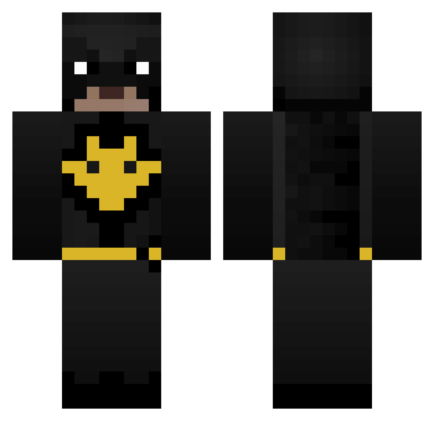 minicrafter60 Minecraft skin, front and back view