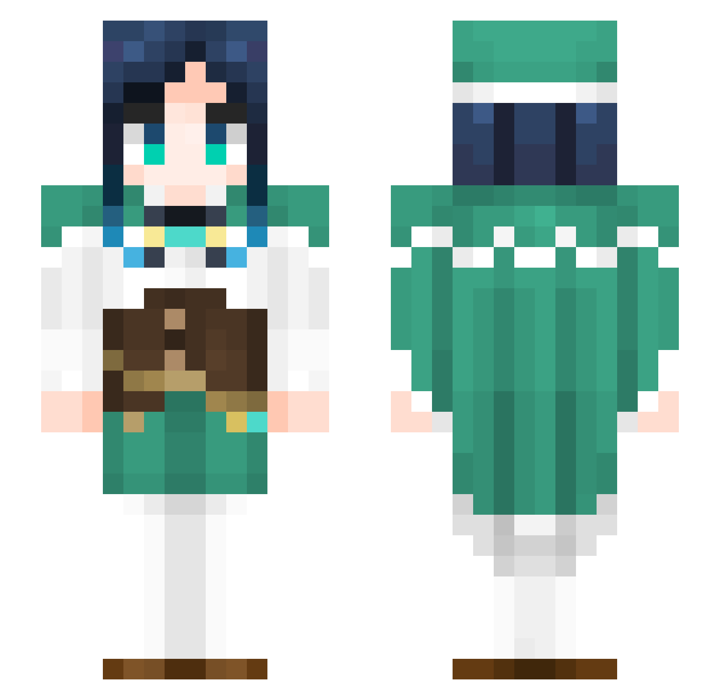 Di_Yanyue Minecraft skin, front and back view