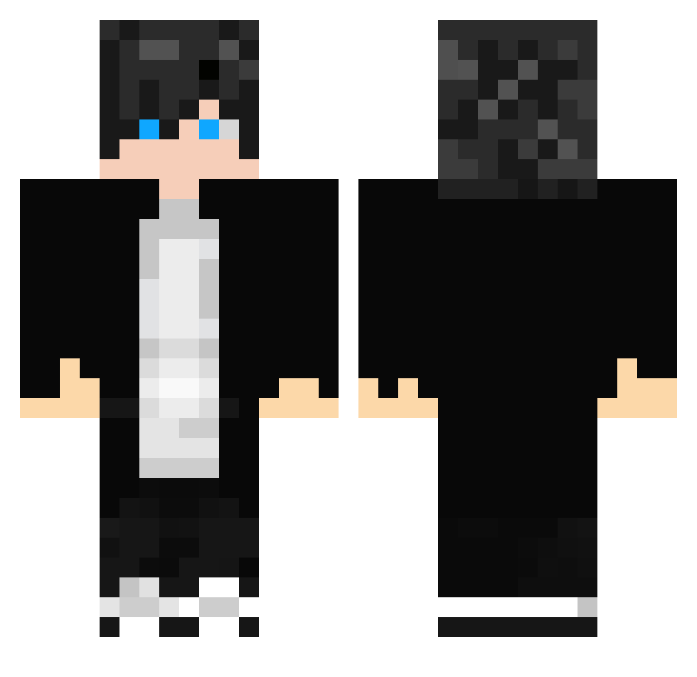 XxX_Anonymus_XxX Minecraft skin, front and back view