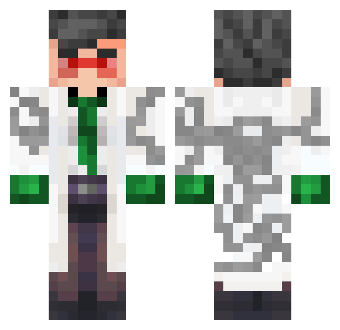 vtd294121 Minecraft skin, front and back view