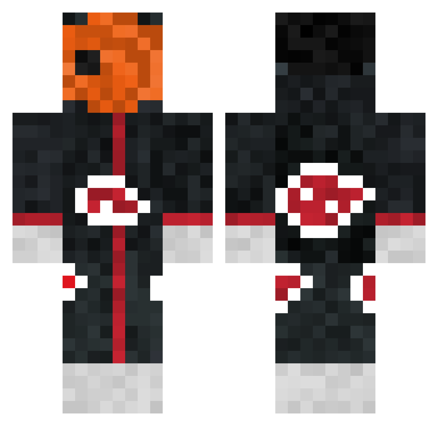 Pedritoito64 Minecraft skin, front and back view