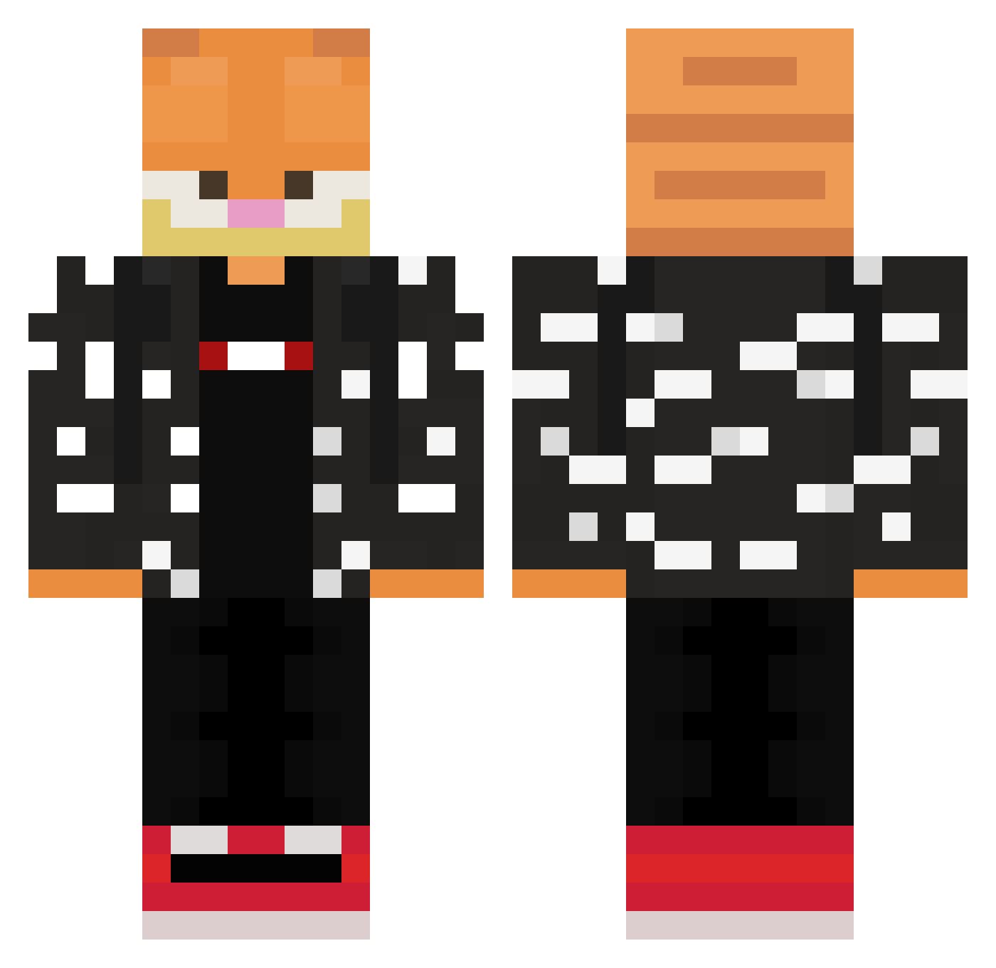 NatheoEmil Minecraft skin, front and back view