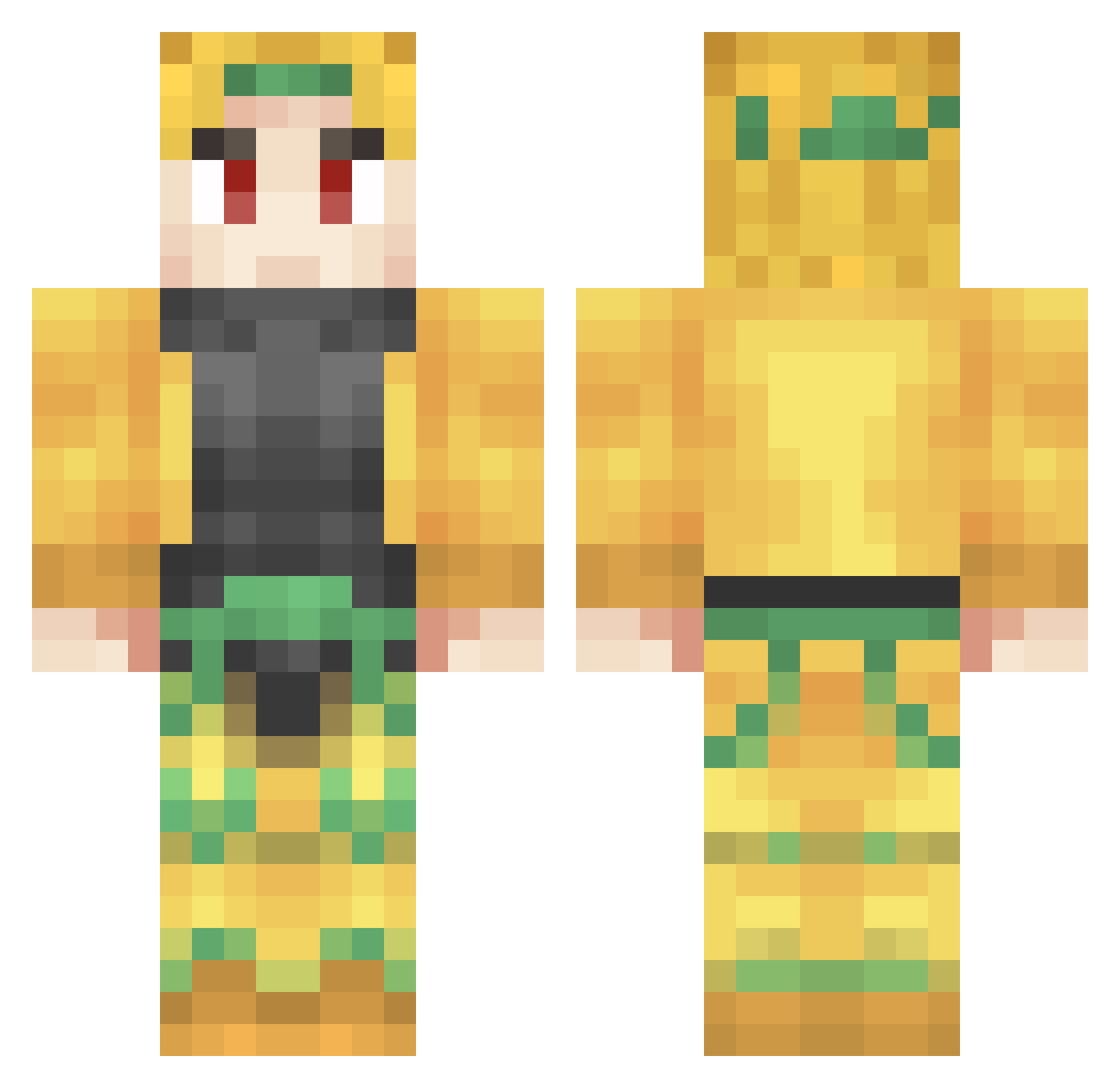 __ArtoriaS Minecraft skin, front and back view