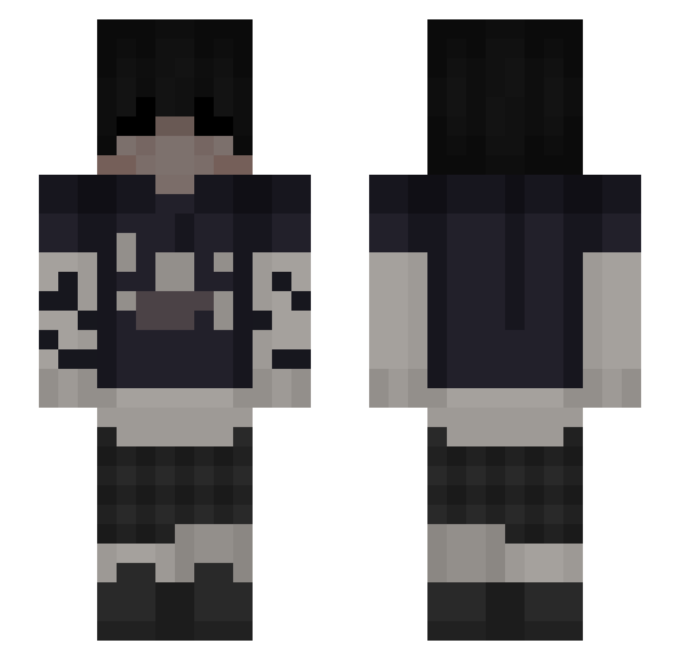 _MOSSL_ Minecraft skin, front and back view