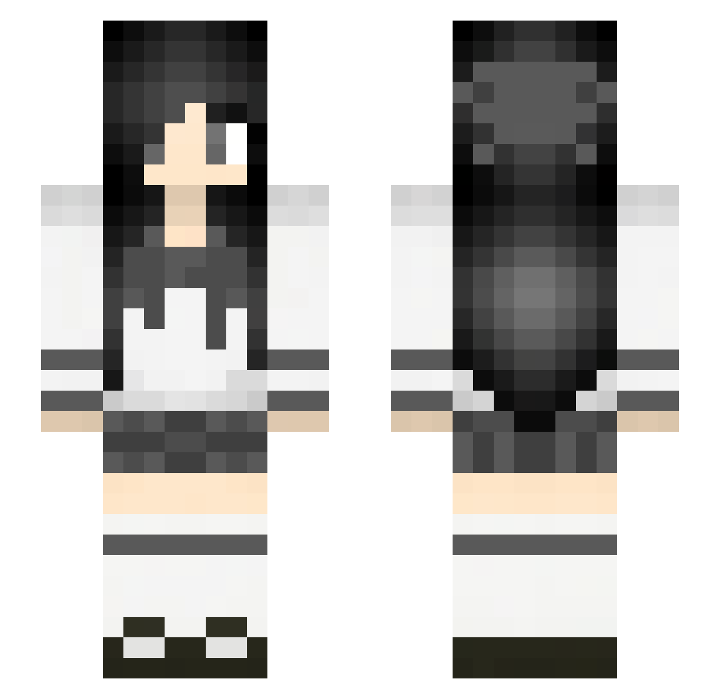 stabthevoice Minecraft skin, front and back view