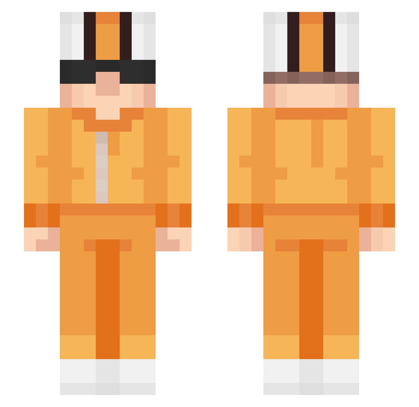 bassefar66 Minecraft skin, front and back view